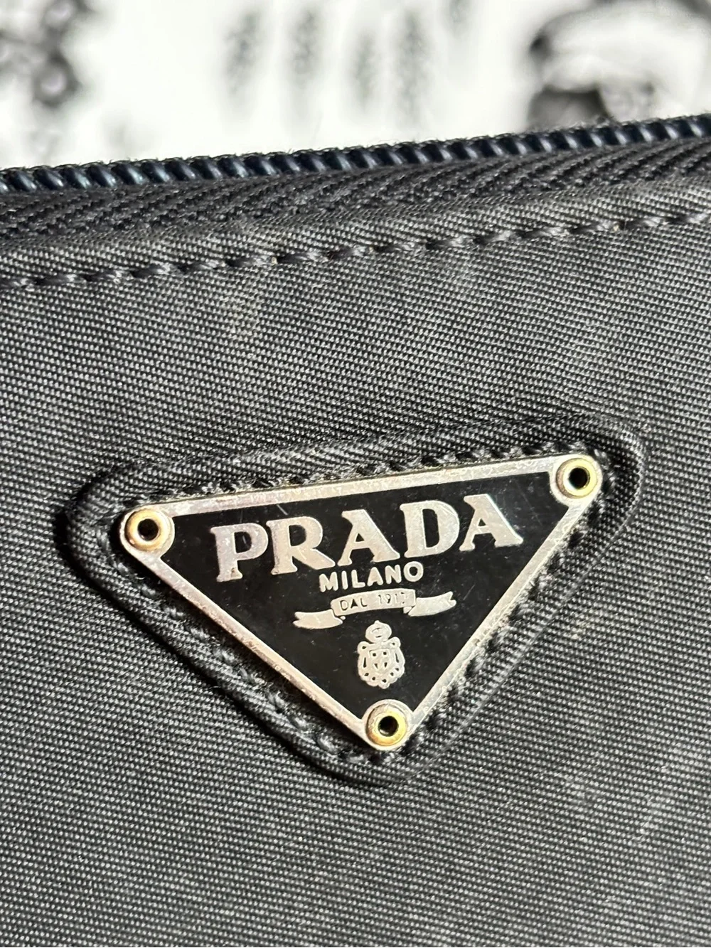 Designer Inspired Black Zip-Around Wallet